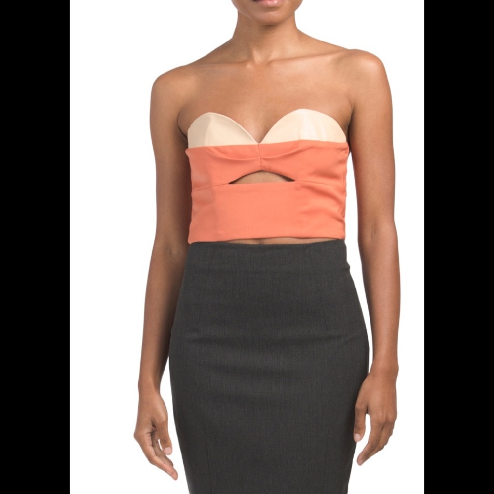 Australian-designed RUNAWAY bustier w/ cutout NWT
